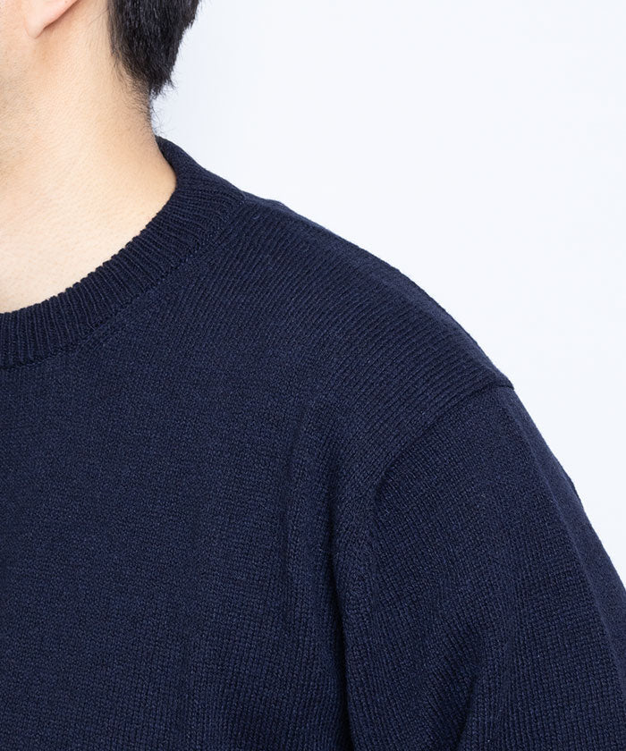 【INTÉRIM】YAK MOHAIR 7GG CREW SWEATER / インテリム ヤク モヘア 7ゲージ クルーネック セーター ニット 2024秋冬 2024AW 新作 日本製 正規取扱店 神奈川 鎌倉 通販 オンラインショップ