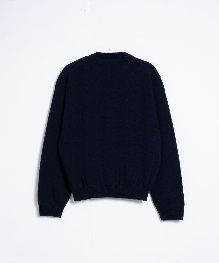 【INTÉRIM】YAK MOHAIR 7GG CREW SWEATER / インテリム ヤク モヘア 7ゲージ クルーネック セーター ニット 2024秋冬 2024AW 新作 日本製 正規取扱店 神奈川 鎌倉 通販 オンラインショップ