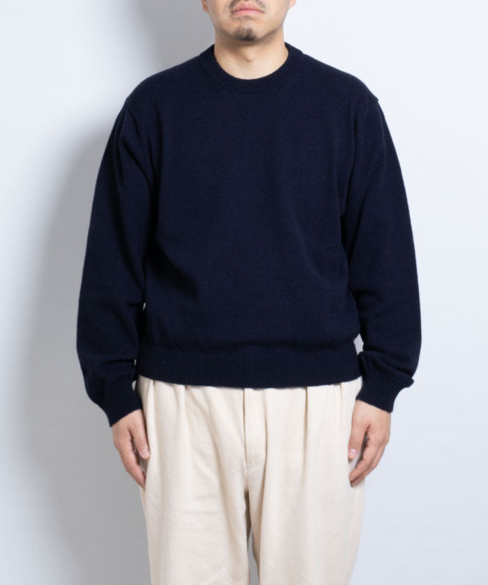 【INTÉRIM】YAK MOHAIR 7GG CREW SWEATER / インテリム ヤク モヘア 7ゲージ クルーネック セーター ニット 2024秋冬 2024AW 新作 日本製 正規取扱店 神奈川 鎌倉 通販 オンラインショップ