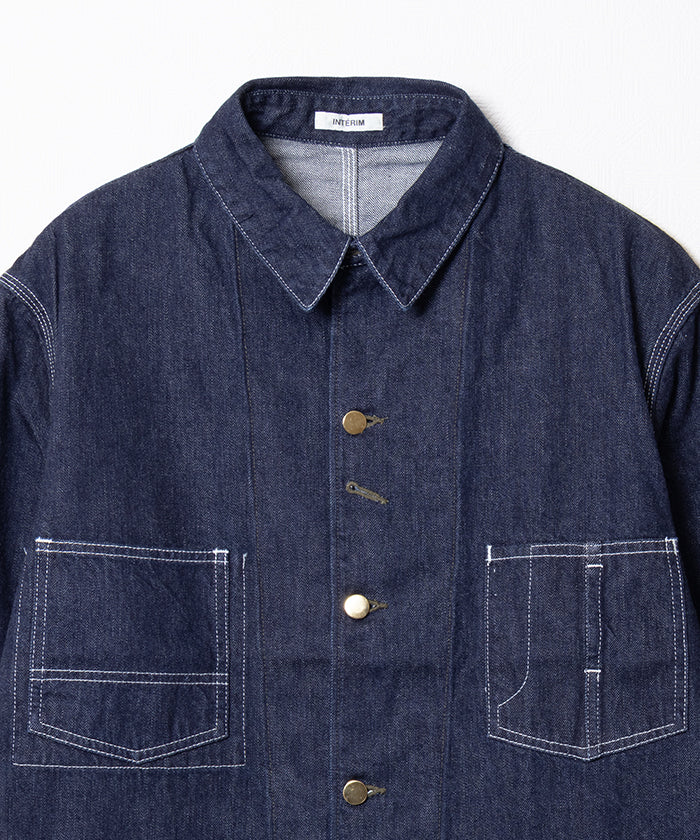 【INTÉRIM】ZIMBABWE COTTON SHUTTLE DENIM 1ST HERCULES COVERALL / インテリム ジンバブエコットン シャトル デニム 1st ヘラクレス カバーオール 2026ss 2026春夏 正規取扱店 神奈川 鎌倉 アルザック鎌倉 オンラインショップ 通販