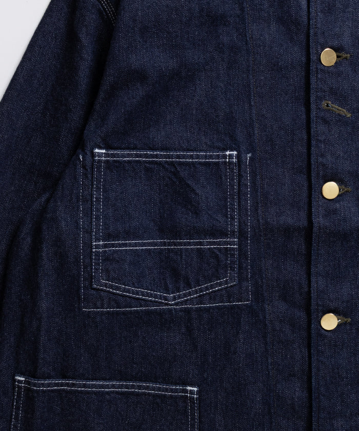 【INTÉRIM】ZIMBABWE COTTON SHUTTLE DENIM 1ST HERCULES COVERALL / インテリム ジンバブエコットン シャトル デニム 1st ヘラクレス カバーオール 2026ss 2026春夏 正規取扱店 神奈川 鎌倉 アルザック鎌倉 オンラインショップ 通販