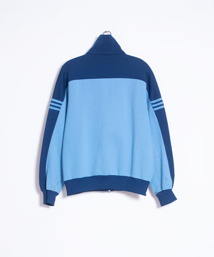 1980's Adidas TRACK JACKET SKY BLUE MADE BY DESCENTE / ビンテージ アディダス トラックジャケット デサント社製 西ドイツ