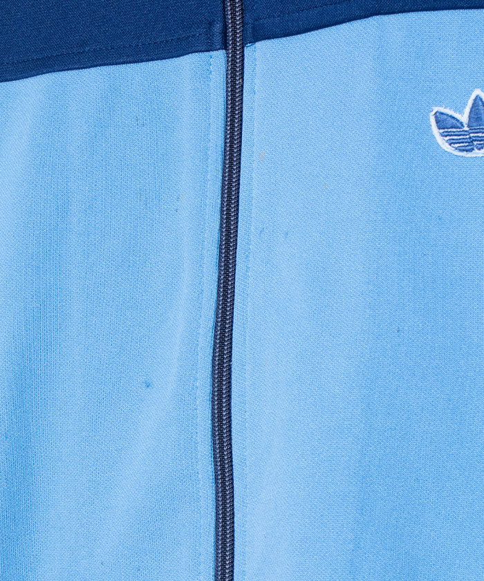 1980's Adidas TRACK JACKET SKY BLUE MADE BY DESCENTE / ヴィンテージ アディダス ジャージ デサント社製 西ドイツ