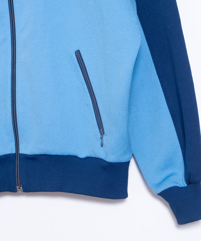 1980's Adidas TRACK JACKET SKY BLUE MADE BY DESCENTE / ヴィンテージ アディダス ジャージ デサント社製 西ドイツ