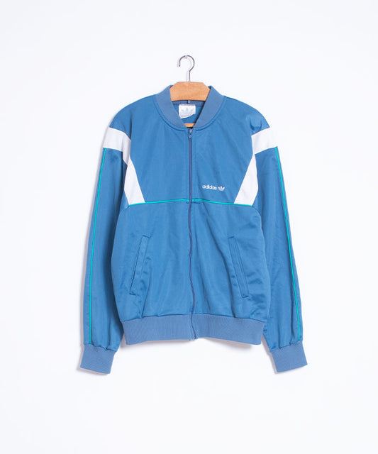 1980's Adidas TRACK JACKET LIGHT BLUE MADE IN USA / ビンテージ アディダス トラックジャケット アメリカ製