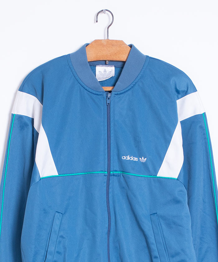 1980's Adidas TRACK JACKET LIGHT BLUE MADE IN USA / ビンテージ アディダス トラックジャケット アメリカ製