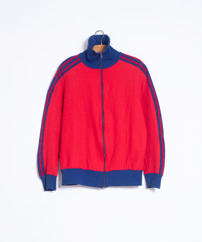 1970's Adidas TRACK JACKET RED MADE IN WEST GERMANY / アディダス トラックジャケット ...