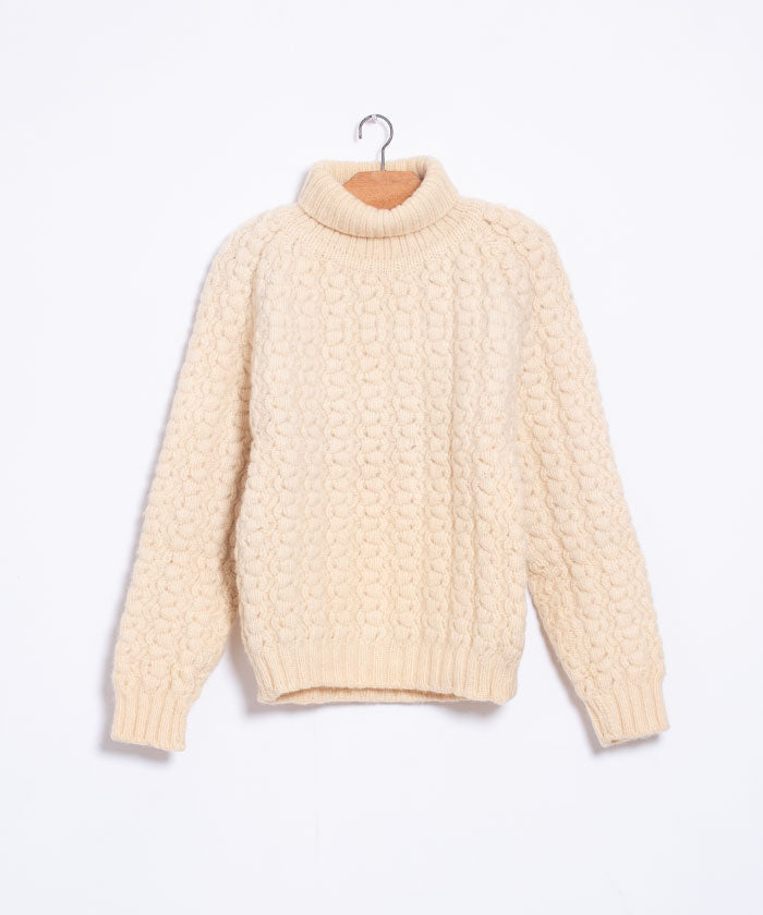 VINTAGE Glen Abbey ARAN TURTLENECK SWEATER - A'r139 Kamakura