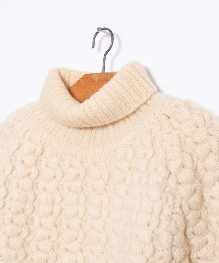 VINTAGE Glen Abbey ARAN TURTLENECK SWEATER - A'r139 Kamakura