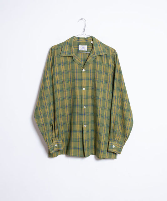 1960's ARROW LOOP COLLAR SHIRT / アメリカ製 アロー ループカラーシャツ オープンカラーシャツ 古着 ヴィンテージ ビンテージ 長袖シャツ