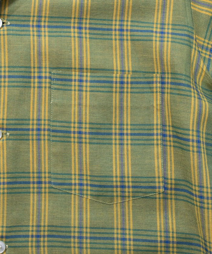 1960's ARROW LOOP COLLAR SHIRT / アメリカ製 アロー ループカラーシャツ オープンカラーシャツ 古着 ヴィンテージ ビンテージ 長袖シャツ