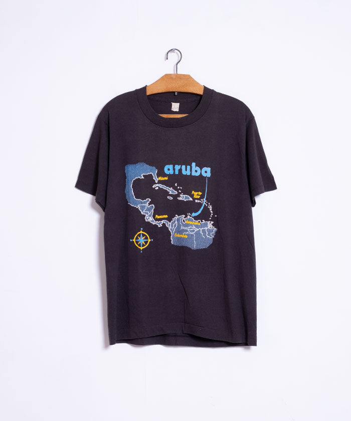 1980's SCREEN STARS TEE ARUBA / アメリカ製 プリントTシャツ 古着 ビンテージ ヴィンテージ