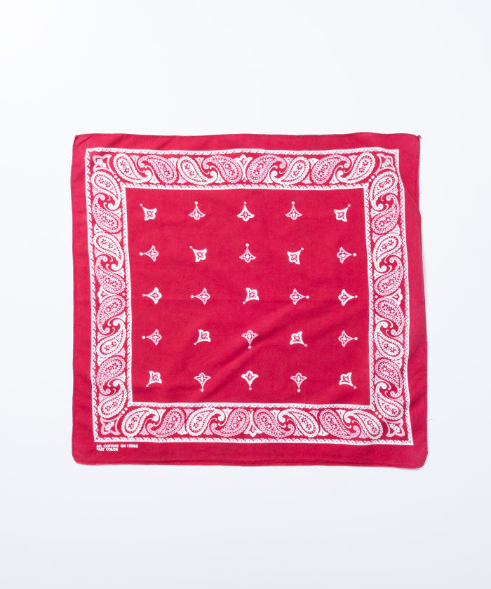 1960’s USA BANDANA RN13962 - TWO TONE RED AND PINK / アメリカ製 ツートーン バンダナ ヴィンテージ