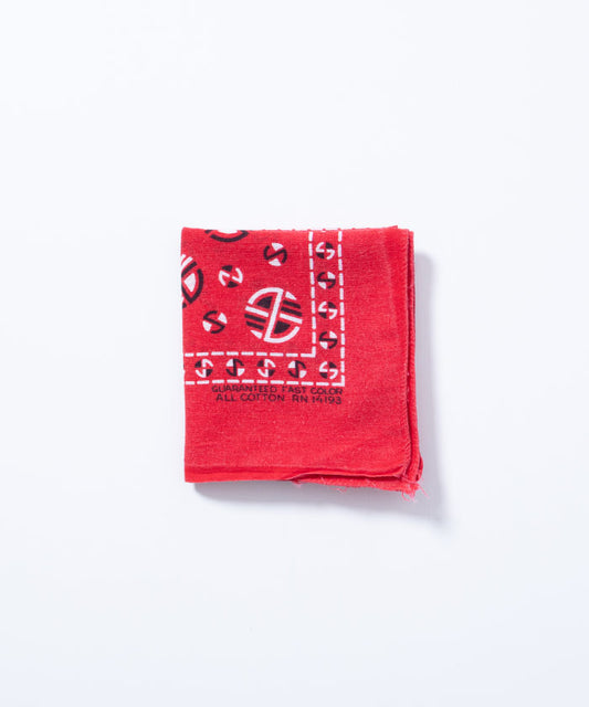 1960’s USA BANDANA RN14193 - RED 2 / アメリカ製 ヴィンテージバンダナ