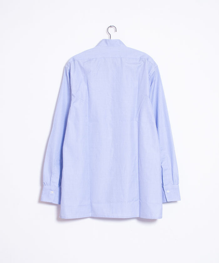 【ANATOMICA】BAND COLLAR  SHIRT END ON END - BLUE / アナトミカ バンドカラーシャツ エンドオンエンド