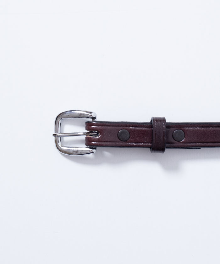 【TORY LEATHER】BRIDLE LEATHER BELT 3/4 INCH - BLACK / トリーレザー ブライドル レザーベルト アメリカ製