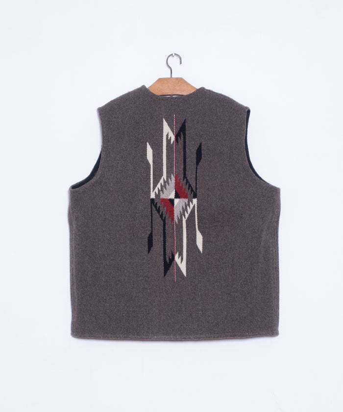 【CENTINELA】CENTINELA CHIMAYO VEST - CHARCOAL GREY / センチネラ チマヨベスト チャコールグレー 42サイズ