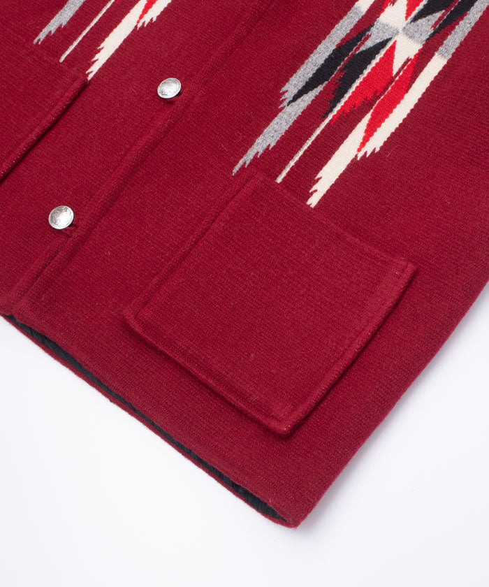 【CENTINELA】CENTINELA CHIMAYO VEST - BURGUNDY / センチネラ チマヨベスト バーガンディー 42サイズ