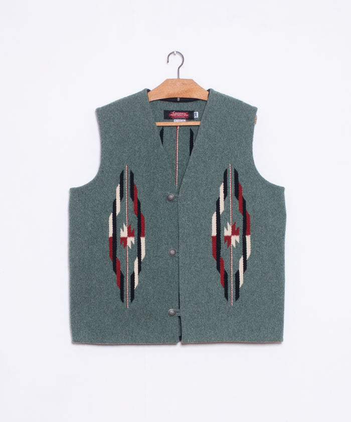 【CENTINELA】CENTINELA CHIMAYO VEST - GREEN HEATHER / センチネラ チマヨベスト グリーンヘザー38サイズ