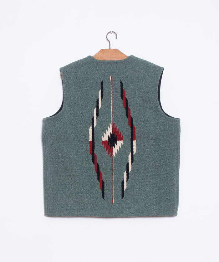 【CENTINELA】CENTINELA CHIMAYO VEST - GREEN HEATHER / センチネラ チマヨベスト グリーンヘザー38サイズ