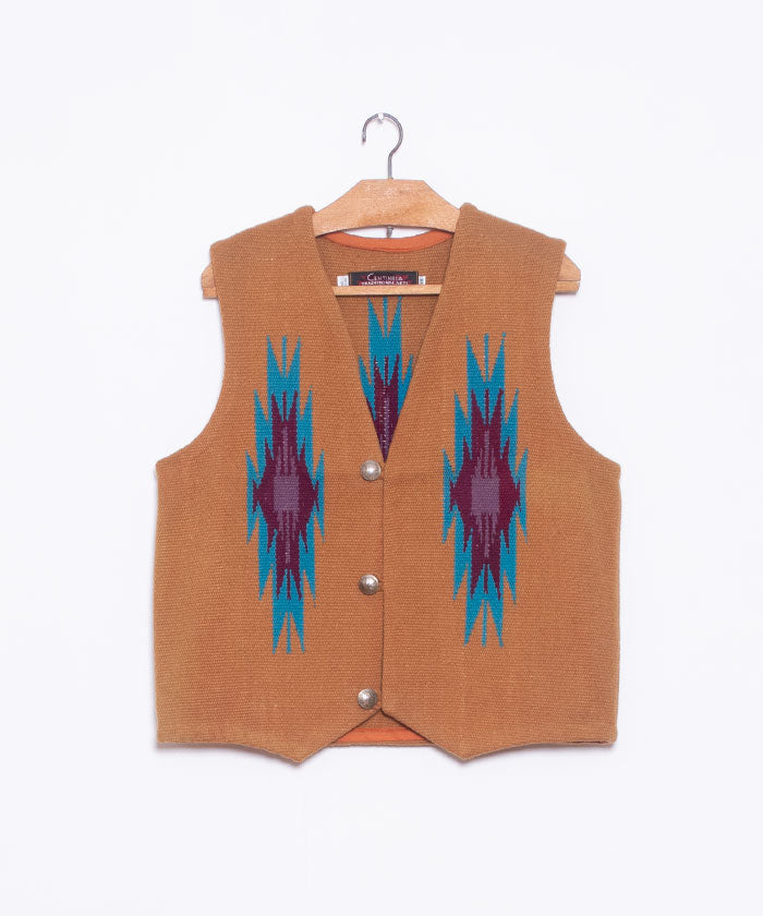 【CENTINELA】CENTINELA CHIMAYO VEST DEADSTOCK - GINGER / センチネラ チマヨベスト デッドストック  38サイズ