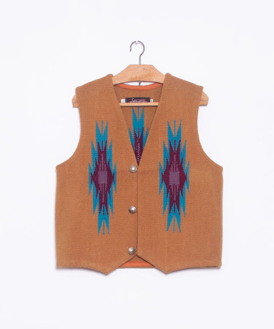 【CENTINELA】CENTINELA CHIMAYO VEST DEADSTOCK - GINGER / センチネラ チマヨベスト デッドストック  38サイズ