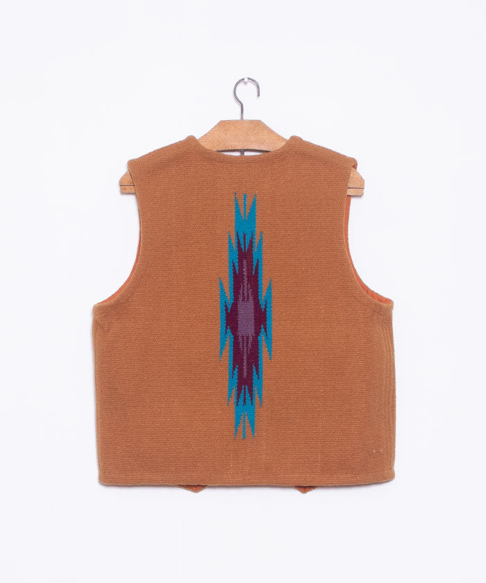 【CENTINELA】CENTINELA CHIMAYO VEST DEADSTOCK - GINGER / センチネラ チマヨベスト デッドストック 38サイズ