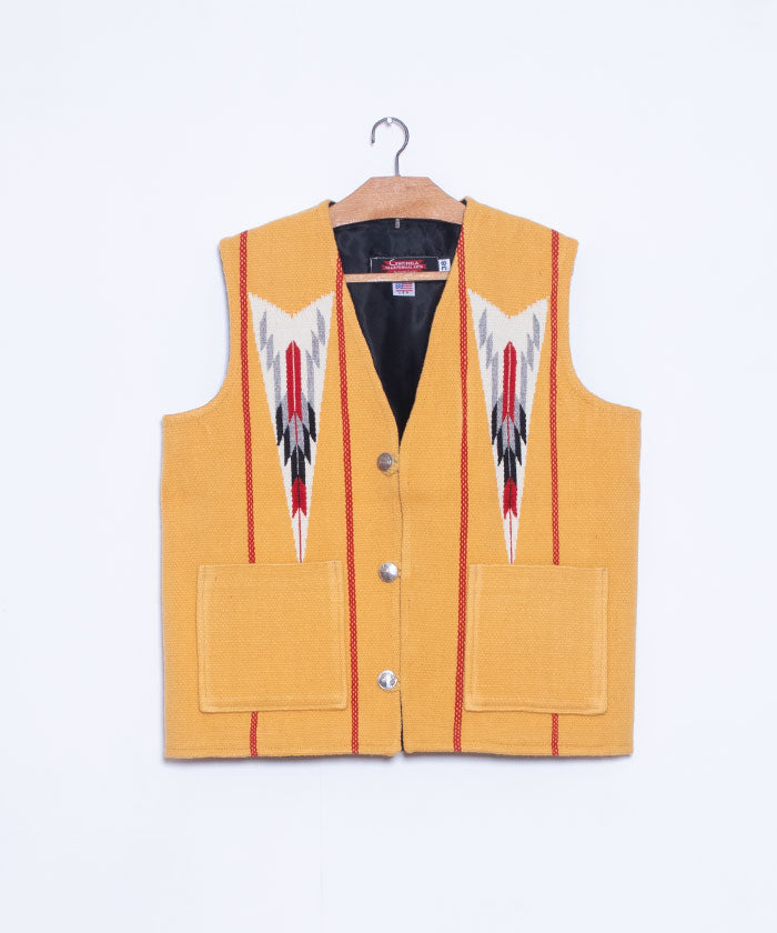 CENTINELA CHIMAYO VEST - YELLOW / センチネラ チマヨベスト イエロー 38サイズ