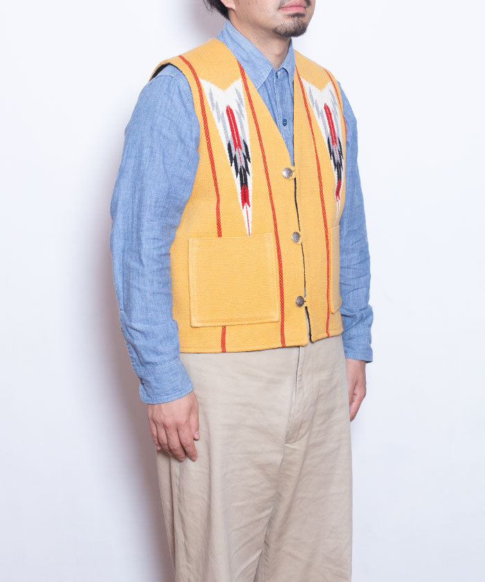 CENTINELA CHIMAYO VEST - YELLOW / センチネラ チマヨベスト イエロー 38サイズ