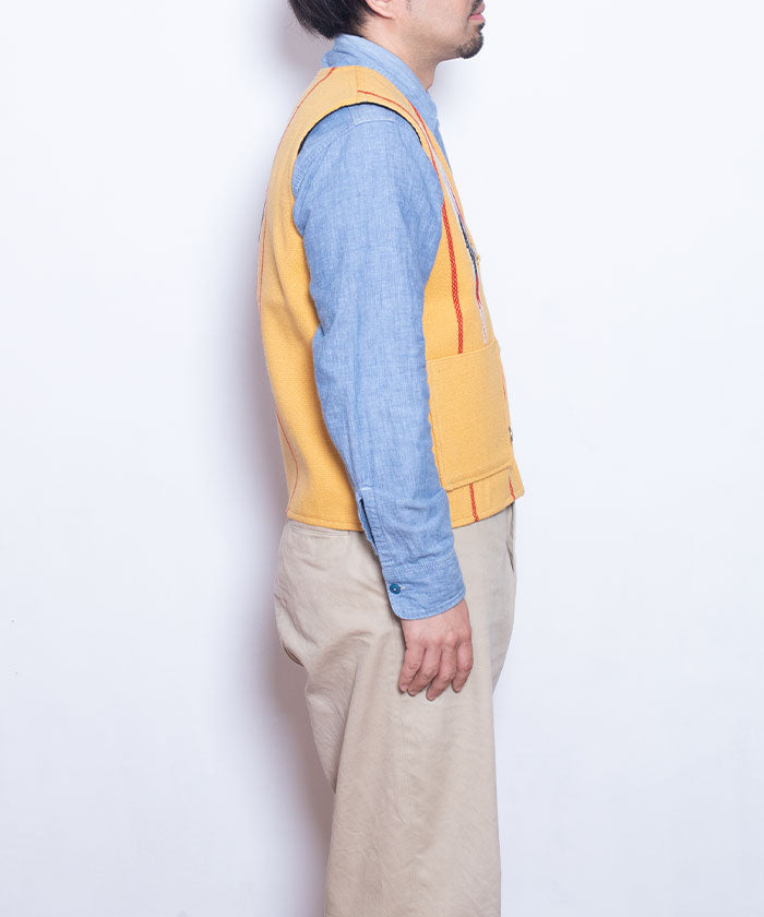 CENTINELA CHIMAYO VEST - YELLOW / センチネラ チマヨベスト イエロー 38サイズ