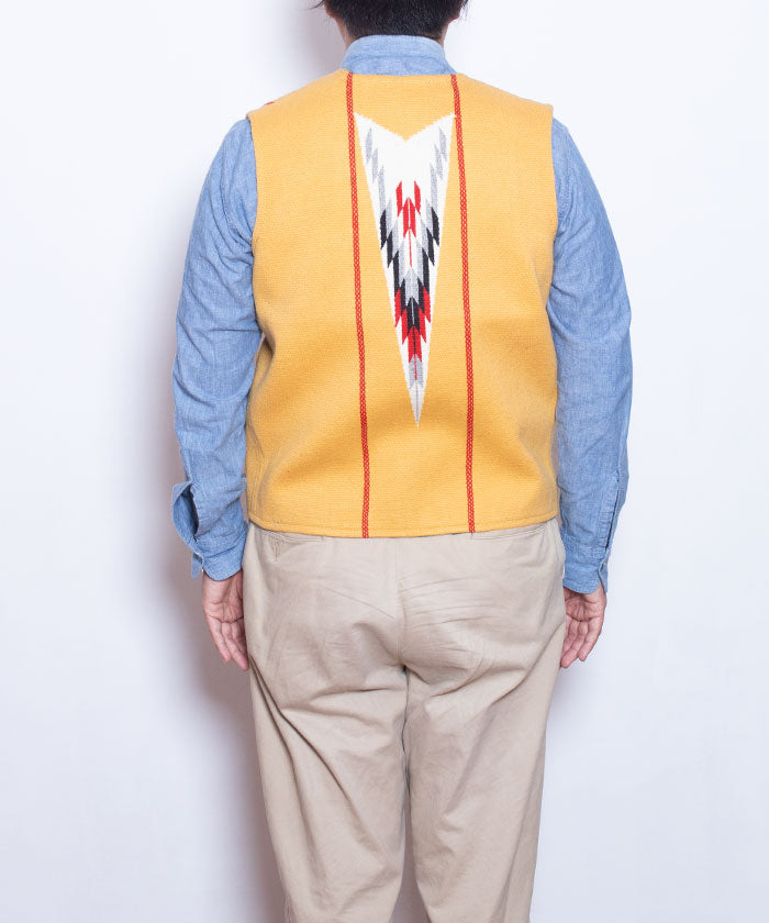 CENTINELA CHIMAYO VEST - YELLOW / センチネラ チマヨベスト イエロー 38サイズ