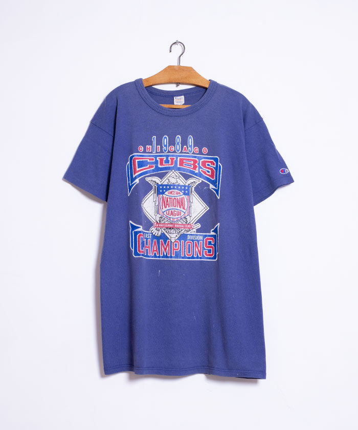 1980's CHAMPION TEE 1989 CHICAGO CUBS EAST DIVISION CHAMPIONS / チャンピオン トリコタグ Tシャツ アメリカ製