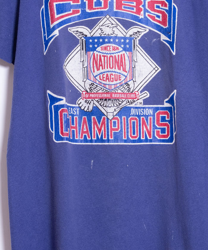 1980's CHAMPION TEE 1989 CHICAGO CUBS EAST DIVISION CHAMPIONS / チャンピオン トリコタグ Tシャツ アメリカ製