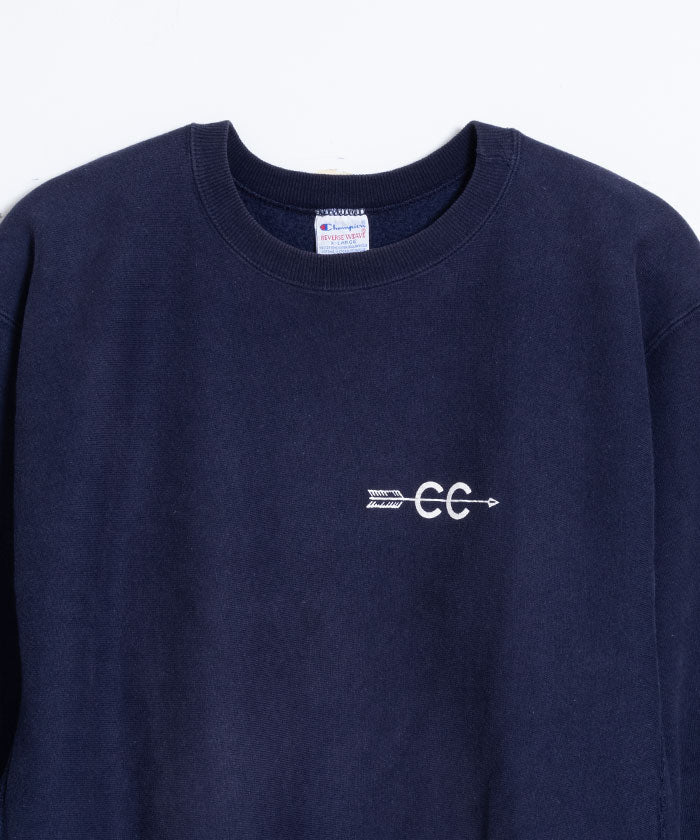 1990's CHAMPION REVERSE WEAVE SWEATSHIRT MADE IN USA FRAMINGHAM COUNTRY CLUB / アメリカ製 チャンピオン リバースウィーブ スウェット 企業モノ 両面プリント ネイビー XLサイズ 通販 オンラインショップ