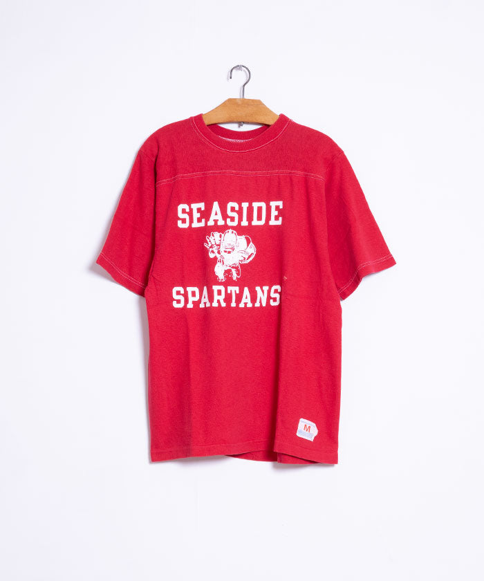 1970's CHAMPION FOOTBALL TEE SEASIDE SPARTANS / ビンテージ チャンピオン フットボールTシャツ バータグ アメリカ製