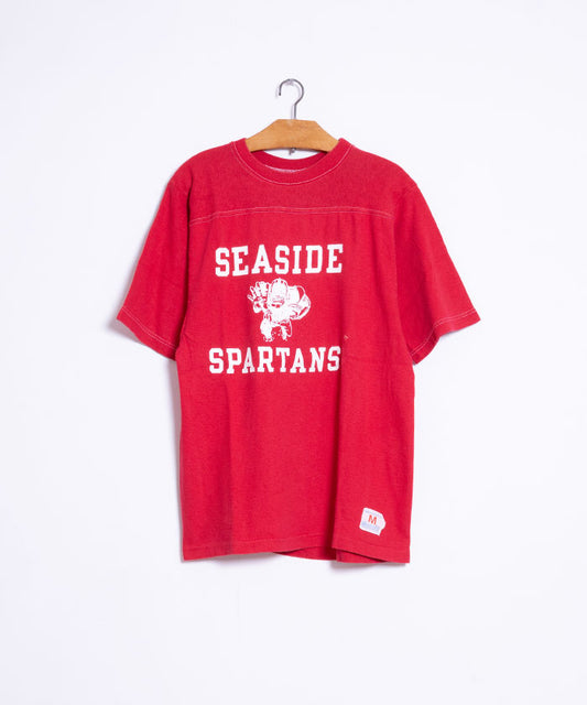 1970's CHAMPION FOOTBALL TEE SEASIDE SPARTANS / ビンテージ チャンピオン フットボールTシャツ バータグ アメリカ製