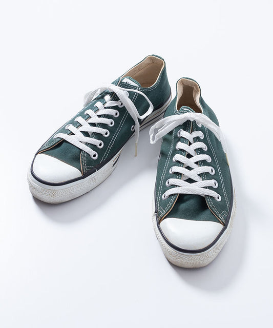 1990’s CONVERSE ALLSTAR LOWCUT SNEAKER - DEEP GREEN / アメリカ製 コンバース オールスター ローカットスニーカー  緑 9