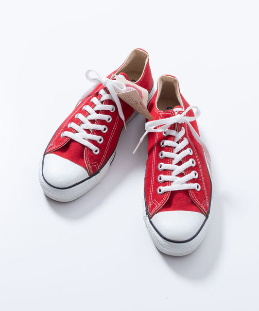 1990’s CONVERSE ALLSTAR LOWCUT SNEAKER DEADSTOCK - RED / アメリカ製 コンバース オールスター ローカットスニーカー デッドストック 赤 8H