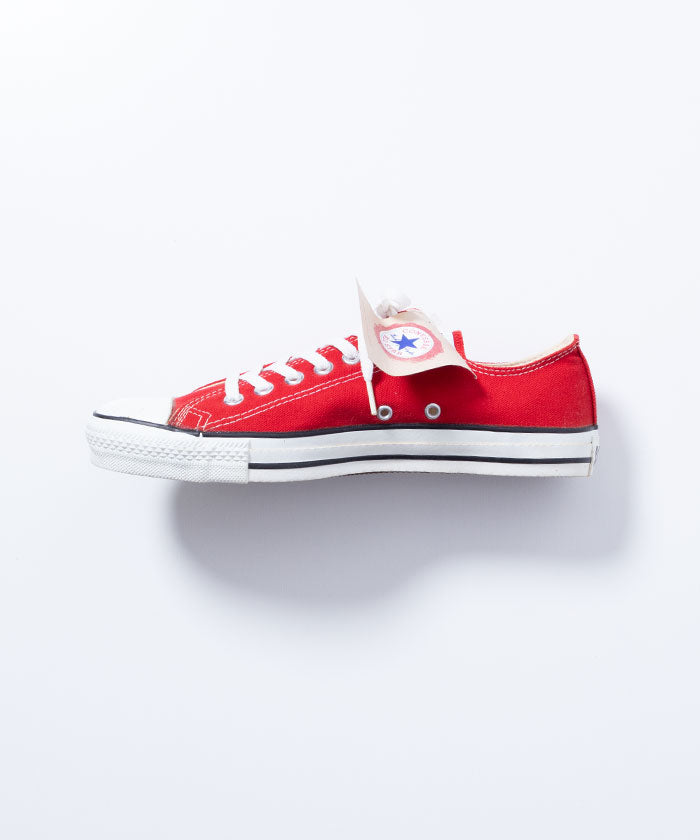 1990’s CONVERSE ALLSTAR LOWCUT SNEAKER DEADSTOCK - RED / アメリカ製 コンバース オールスター ローカットスニーカー デッドストック 赤 8H