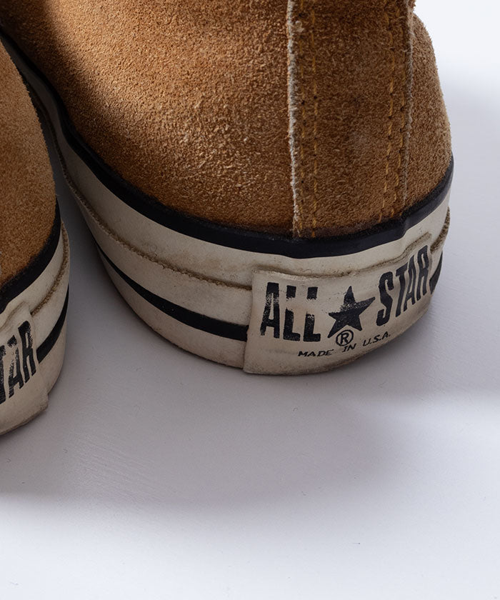 1990’s CONVERSE ALLSTAR LOWCUT SUEDE SNEAKER - CAMEL / アメリカ製 コンバース オールスター ローカットスエードスニーカー 8Hサイズ