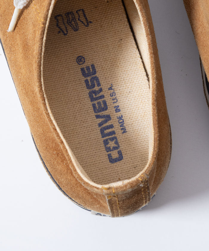 1990’s CONVERSE ALLSTAR LOWCUT SUEDE SNEAKER - CAMEL / アメリカ製 コンバース オールスター ローカットスエードスニーカー 8Hサイズ