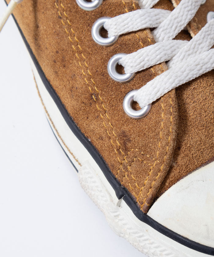 1990’s CONVERSE ALLSTAR LOWCUT SUEDE SNEAKER - CAMEL / アメリカ製 コンバース オールスター ローカットスエードスニーカー 8Hサイズ