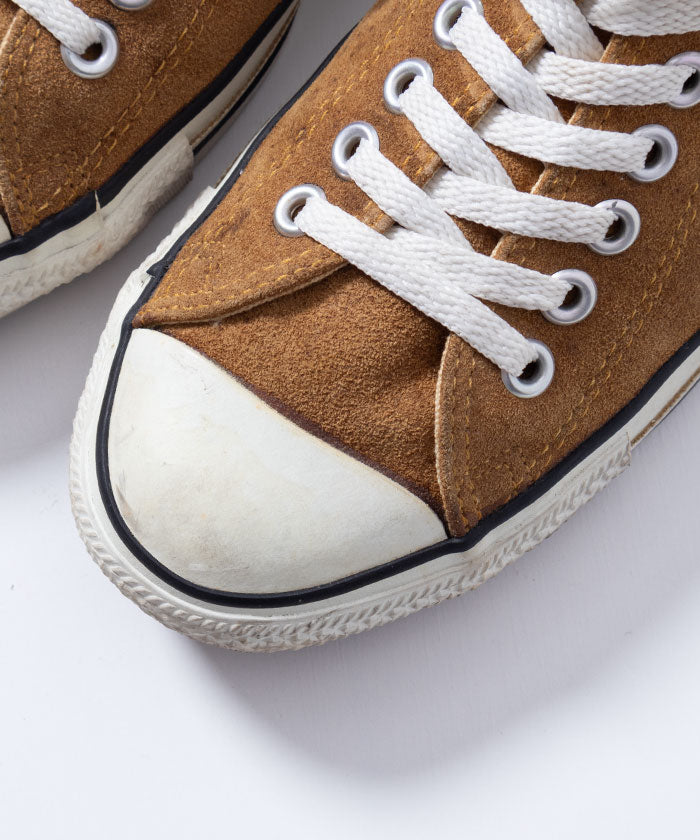 1990’s CONVERSE ALLSTAR LOWCUT SUEDE SNEAKER - CAMEL / アメリカ製 コンバース オールスター ローカットスエードスニーカー 8Hサイズ