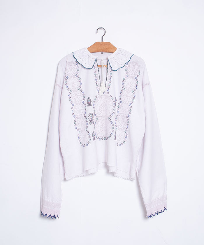 VINTAGE CROATIAN EMBROIDERY BLOUSE / クロアチアン 刺繍 ブラウス ヴィンテージ アンティーク