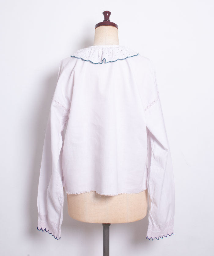 VINTAGE CROATIAN EMBROIDERY BLOUSE / クロアチアン 刺繍 ブラウス ヴィンテージ アンティーク フォークロア