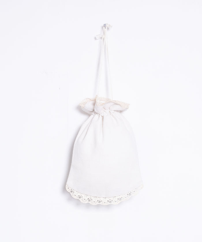 ANTIQUE EMBROIDERY DRAWSTRING BAG / アンティーク トランシルヴァニア刺繍 巾着バッグ