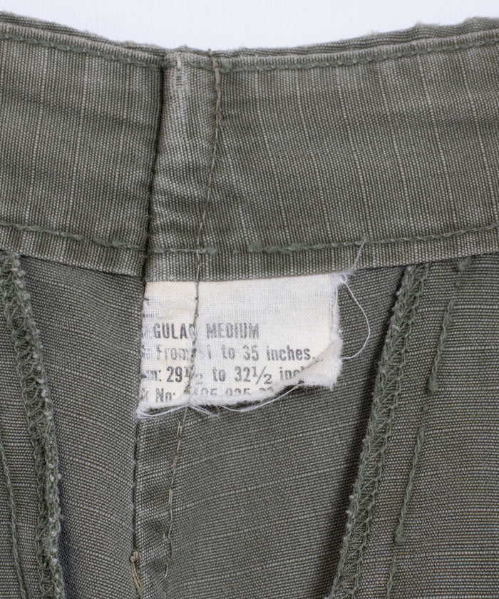 1960's US ARMY JUNGLE FATIGUE PANTS 4TH RIPSTOP / アメリカ軍 ジャングルファティーグパンツ リップストップ