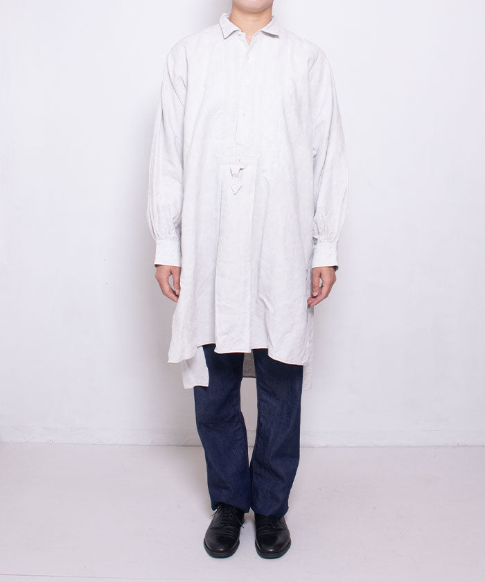 FRENCH ANTIQUE LINEN SMOCK / フレンチ アンティーク リネンスモック – ARZACH KAMAKURA