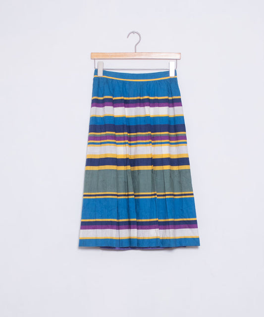 VINTAGE ALAN AUSTIN MULTI BORDER SKIRT - A'r139 Kamakura