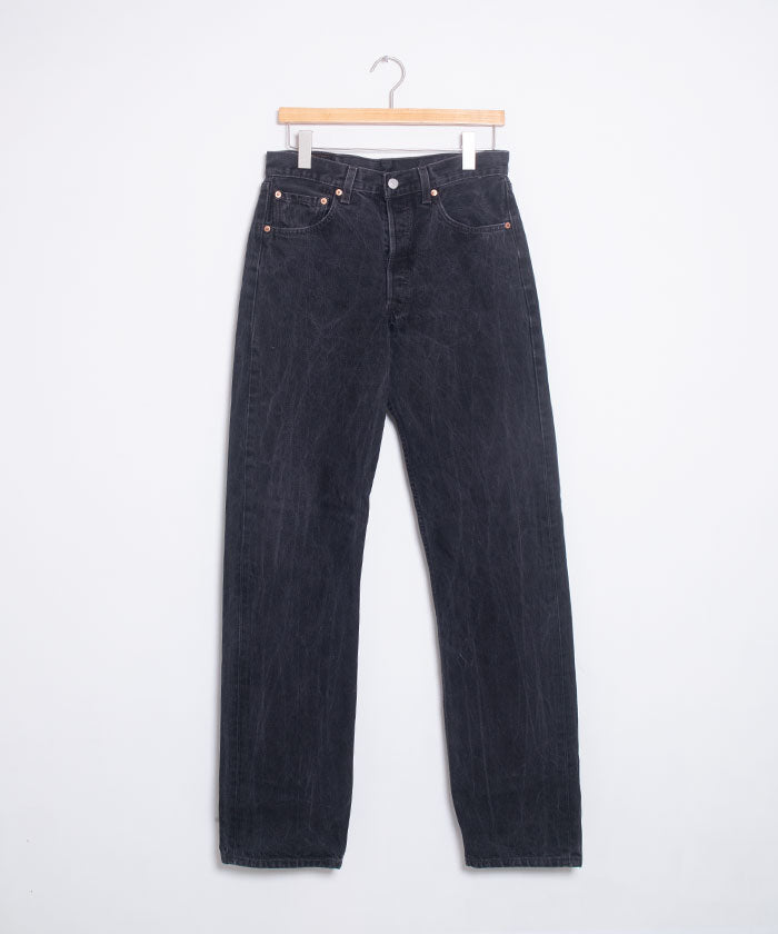 Denim negro 501 de Levi de 1990 en EE. UU. -W32 L34